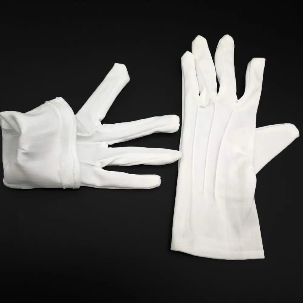 1Pair White Formal Gloves Tuxedo Honor Guard Parade Inspection Collection Serve - PrimeNest