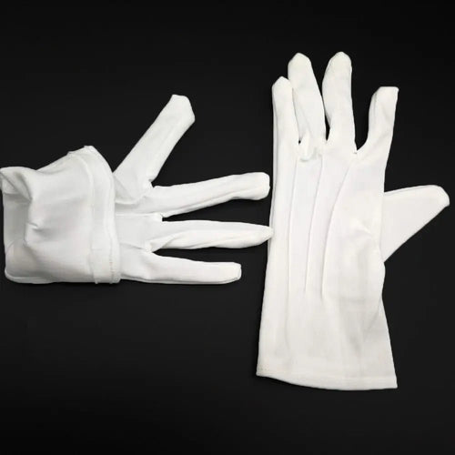 1Pair White Formal Gloves Tuxedo Honor Guard Parade Inspection Collection Serve - PrimeNest