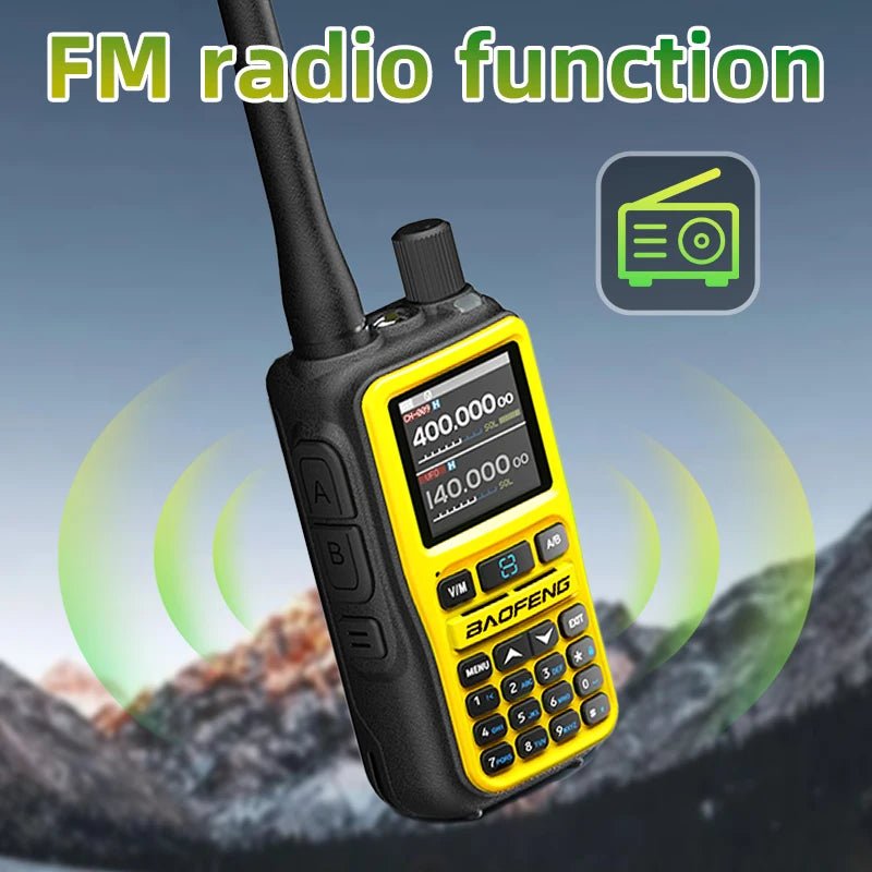 1PC Baofeng UV 5RMINI Wireless Frequency Reading Walkie Talkie AM Long Range Multi-Band Type-C Charger Ham Radio - PrimeNest