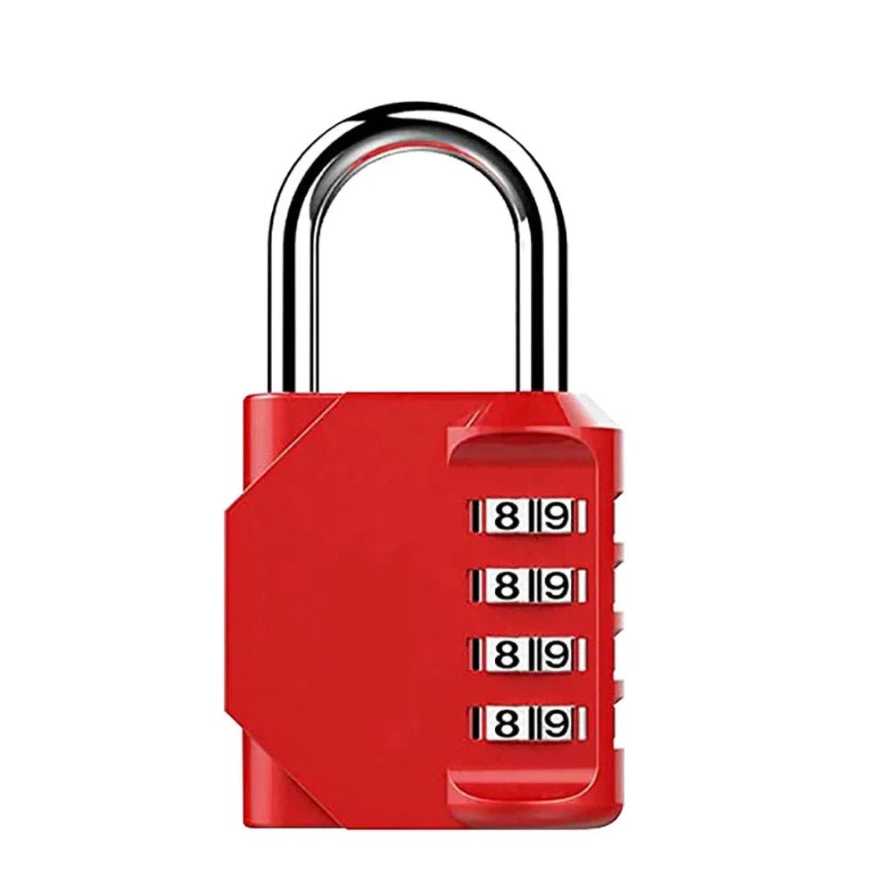 1pc Combination Lock Resettable 4 Digit Padlock with Combination Waterproof and Heavy Duty Combination Padlock Outdoor - PrimeNest