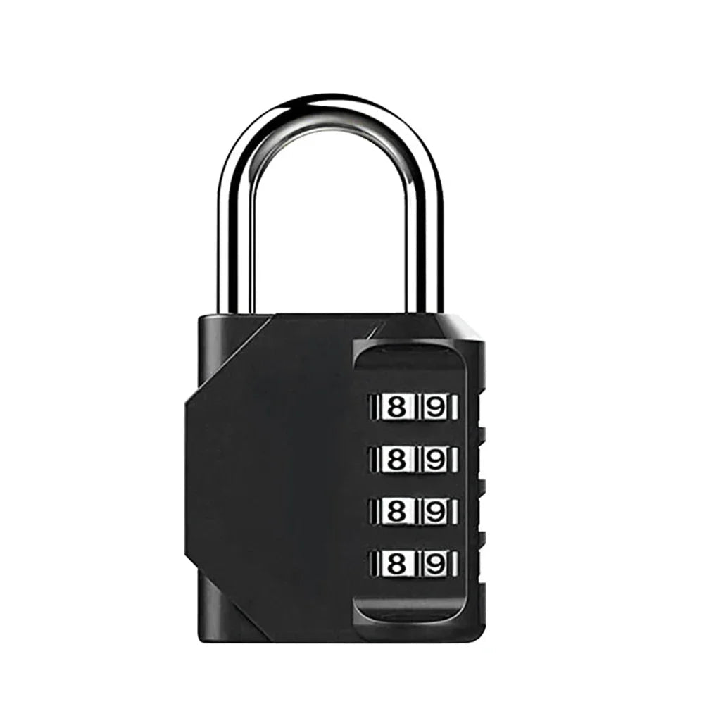 1pc Combination Lock Resettable 4 Digit Padlock with Combination Waterproof and Heavy Duty Combination Padlock Outdoor - PrimeNest
