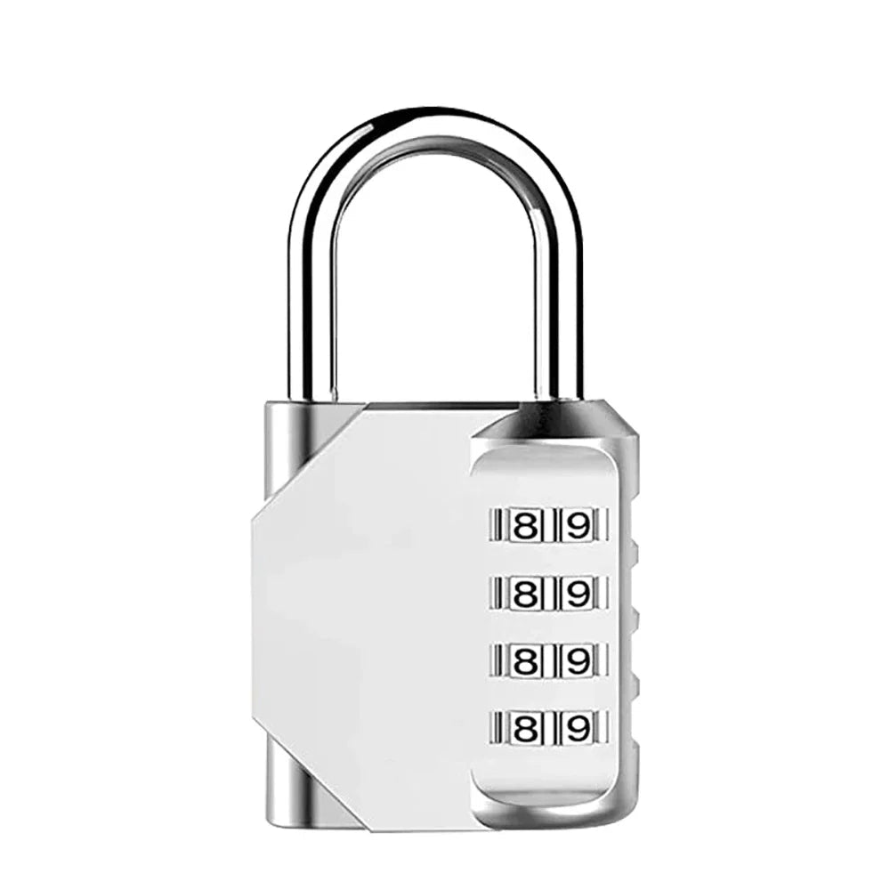 1pc Combination Lock Resettable 4 Digit Padlock with Combination Waterproof and Heavy Duty Combination Padlock Outdoor - PrimeNest
