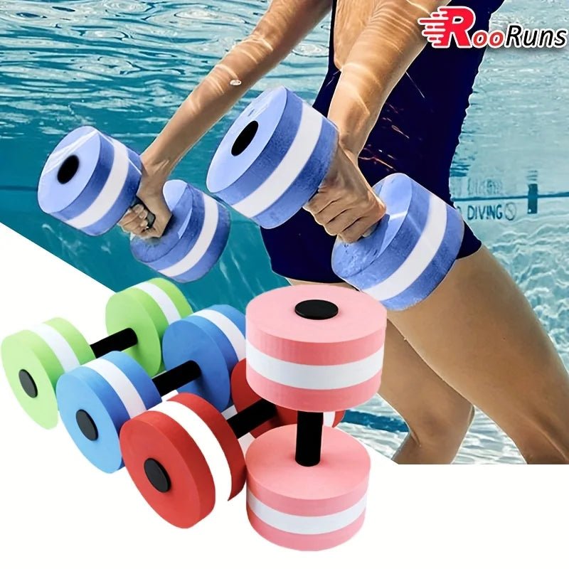1PC High Quality EVA Water Foam Floating Dumbbell Fitness Equipments Foam Aqua Dumbbells for Swim Pool Fitness Dumbbell - PrimeNest