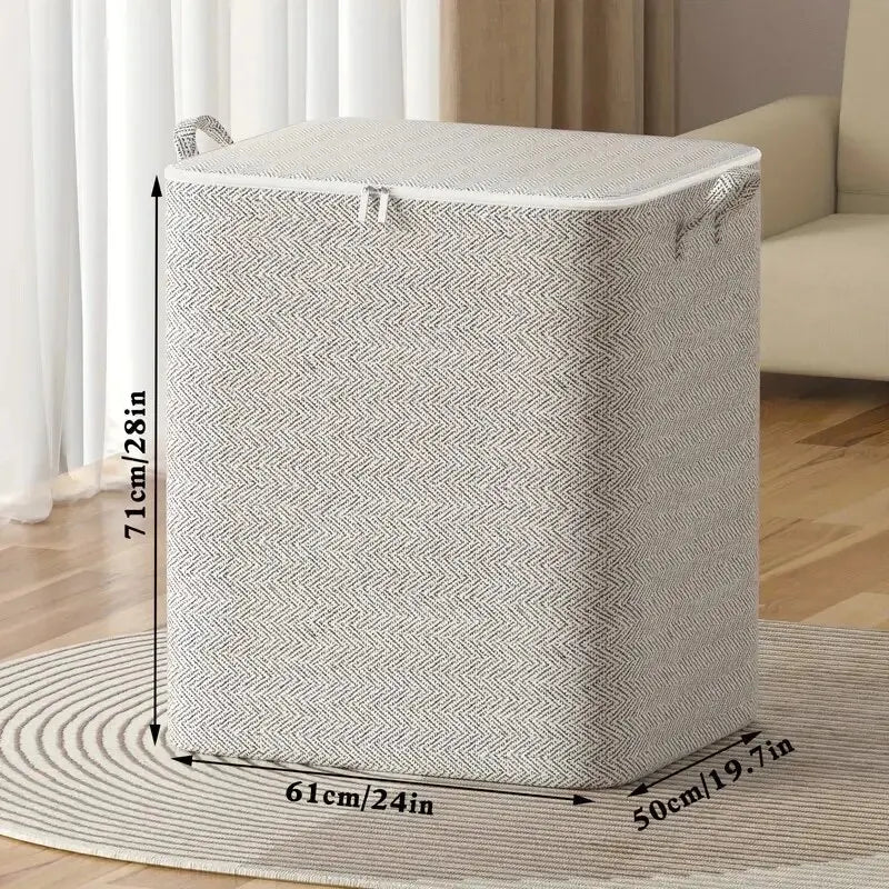 1pc Household Large Capacity Storage Bag Non-woven Material, Closet Wardrobe Organizer Can Be Used For Quilt Clothing, Toys - PrimeNest