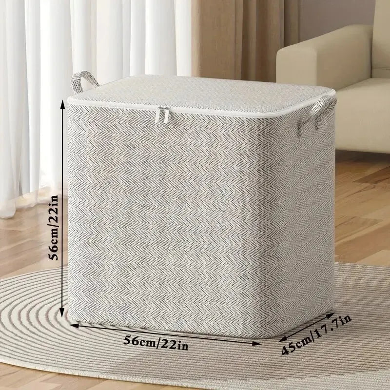 1pc Household Large Capacity Storage Bag Non-woven Material, Closet Wardrobe Organizer Can Be Used For Quilt Clothing, Toys - PrimeNest
