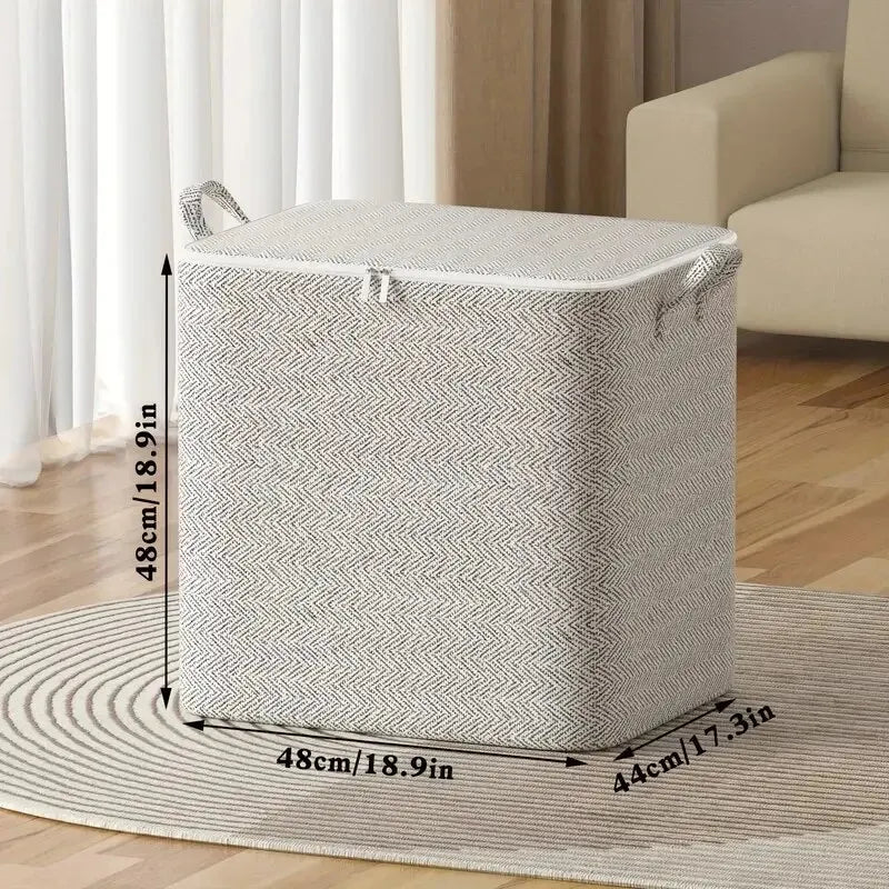 1pc Household Large Capacity Storage Bag Non-woven Material, Closet Wardrobe Organizer Can Be Used For Quilt Clothing, Toys - PrimeNest