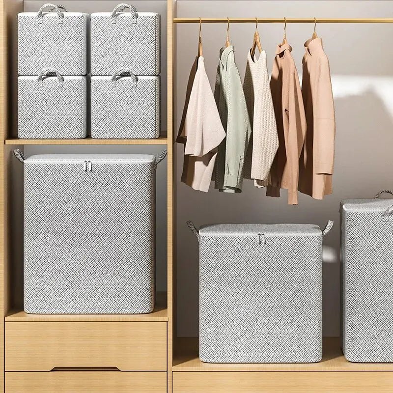 1pc Household Large Capacity Storage Bag Non-woven Material, Closet Wardrobe Organizer Can Be Used For Quilt Clothing, Toys - PrimeNest