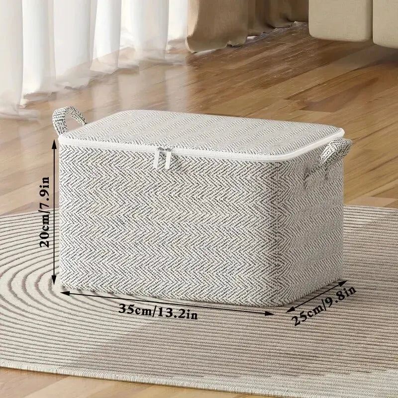 1pc Household Large Capacity Storage Bag Non-woven Material, Closet Wardrobe Organizer Can Be Used For Quilt Clothing, Toys - PrimeNest