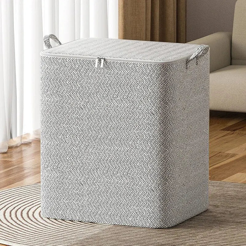 1pc Household Large Capacity Storage Bag Non-woven Material, Closet Wardrobe Organizer Can Be Used For Quilt Clothing, Toys - PrimeNest