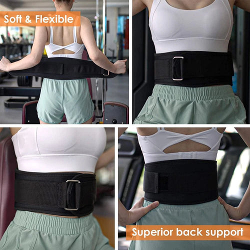 1Pcs Gym Weightlifting Belt Adjustable Waist Back Support Squat Dumbbell Barbell Deadlifts Training Fitness(Black and Blue) - PrimeNest