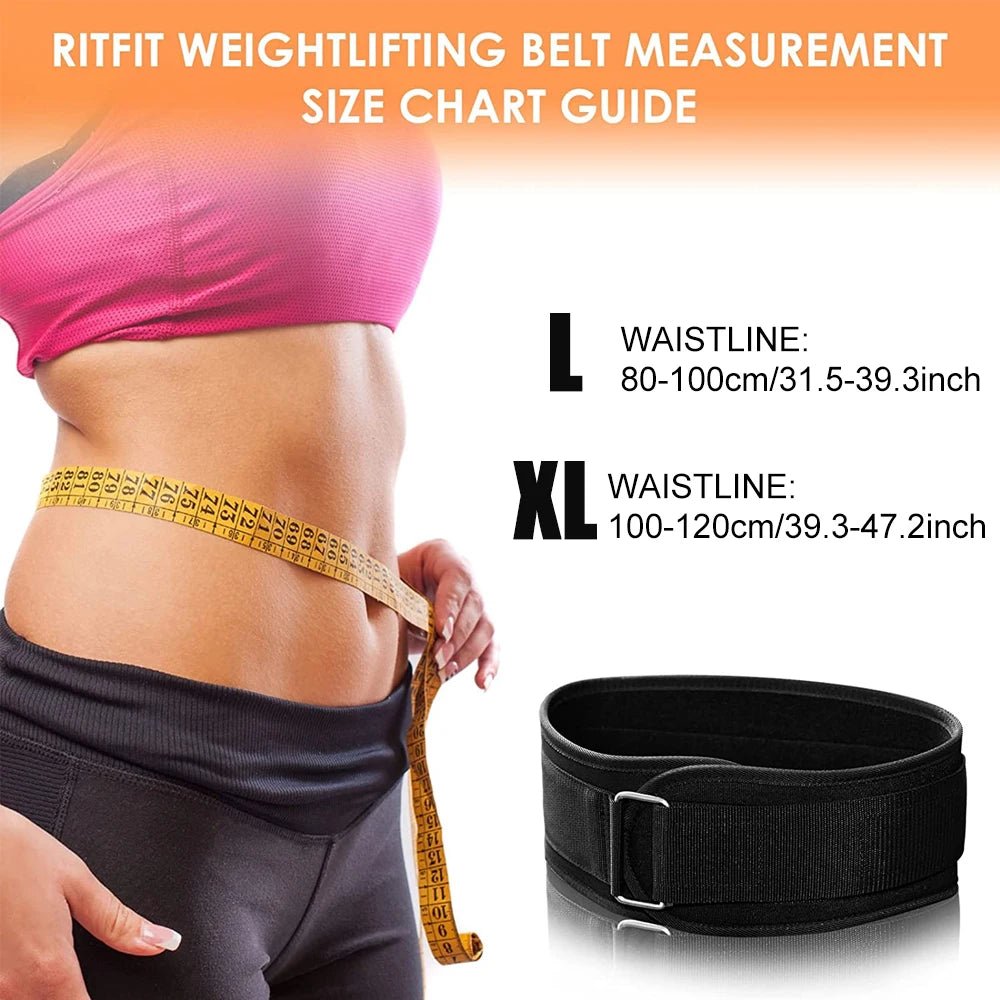 1Pcs Gym Weightlifting Belt Adjustable Waist Back Support Squat Dumbbell Barbell Deadlifts Training Fitness(Black and Blue) - PrimeNest