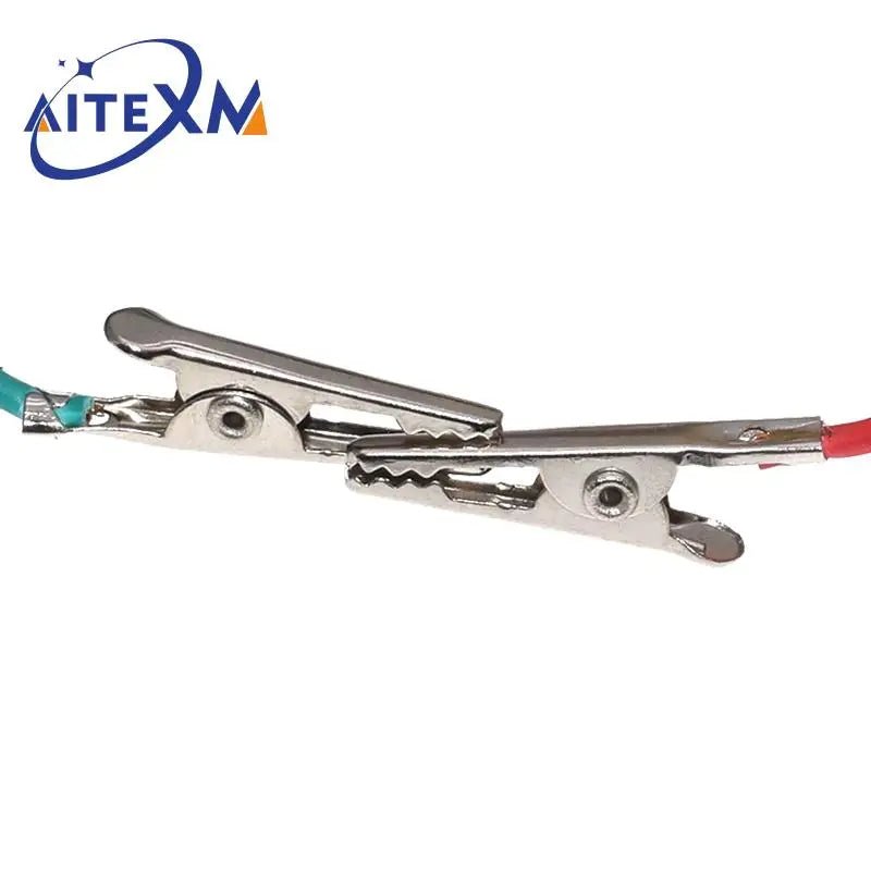 1Set / 10PCS Alligator Clips Electrical DIY Test Leads Alligator Double-ended Crocodile Clips Roach Clip Test Jumper Wire 46CM - PrimeNest