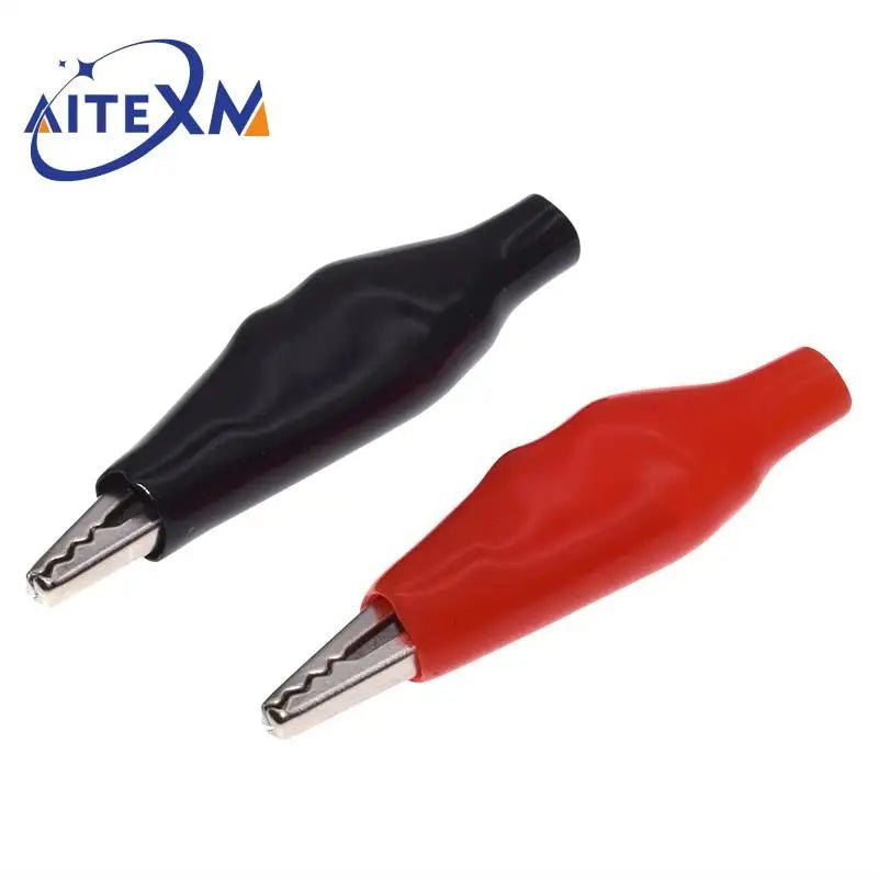 1Set / 10PCS Alligator Clips Electrical DIY Test Leads Alligator Double-ended Crocodile Clips Roach Clip Test Jumper Wire 46CM - PrimeNest