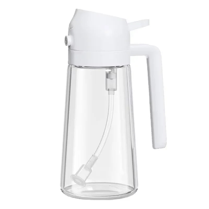 2-in-1 Kitchen Oil Sprayer and Dispenser Bottle, Plastic Oil Mister for Cooking, BBQ, Baking, Roasting and Picnic - PrimeNest