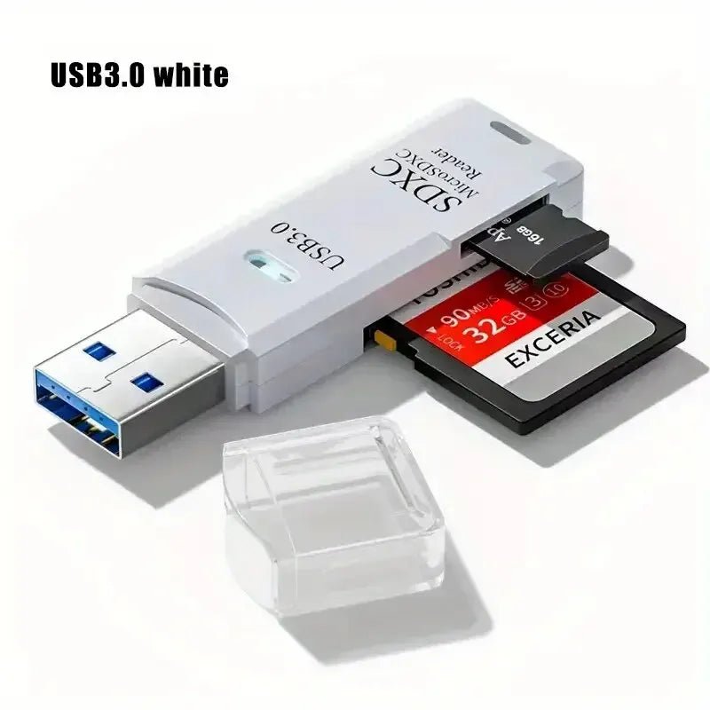 2 in 1 USB2.0/3.0 Card Reader Micro TF sd card Reader usb adapter High Speed Cardreader TF Memory card For PC Laptop Accessories - PrimeNest