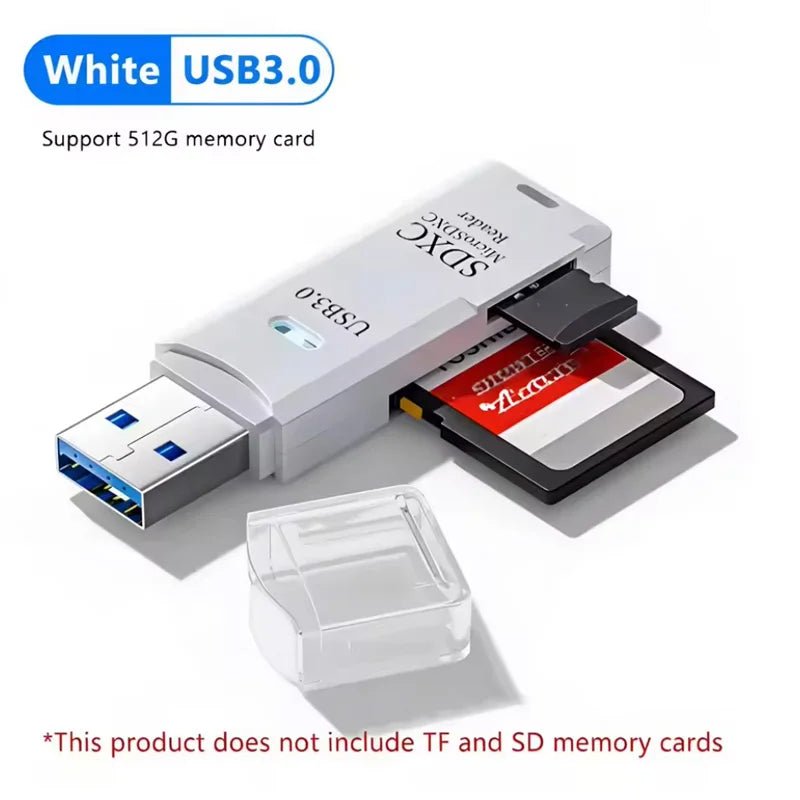 2 in 1 USB2.0/3.0 Card Reader Micro TF sd card Reader usb adapter High Speed Cardreader TF Memory card For PC Laptop Accessories - PrimeNest