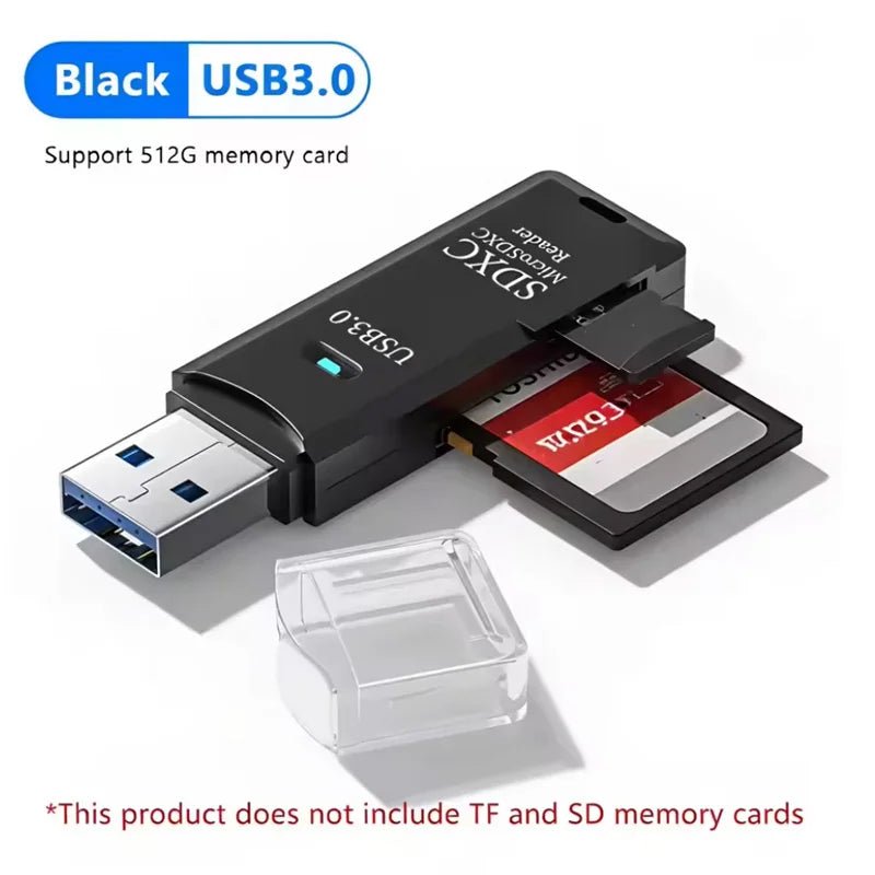2 in 1 USB2.0/3.0 Card Reader Micro TF sd card Reader usb adapter High Speed Cardreader TF Memory card For PC Laptop Accessories - PrimeNest