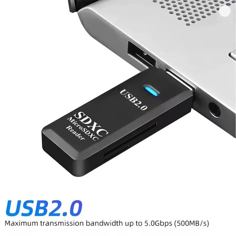 2 in 1 USB2.0/3.0 Card Reader Micro TF sd card Reader usb adapter High Speed Cardreader TF Memory card For PC Laptop Accessories - PrimeNest