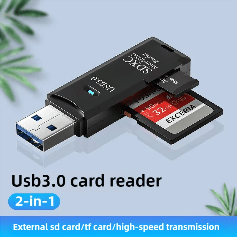 2 in 1 USB2.0/3.0 Card Reader Micro TF sd card Reader usb adapter High Speed Cardreader TF Memory card For PC Laptop Accessories - PrimeNest