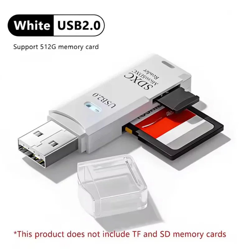 2 in 1 USB2.0/3.0 Card Reader Micro TF sd card Reader usb adapter High Speed Cardreader TF Memory card For PC Laptop Accessories - PrimeNest