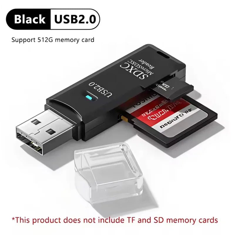 2 in 1 USB2.0/3.0 Card Reader Micro TF sd card Reader usb adapter High Speed Cardreader TF Memory card For PC Laptop Accessories - PrimeNest
