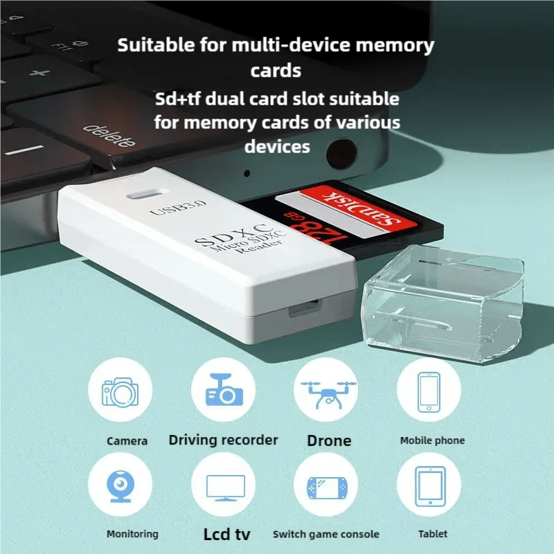 2 in 1 USB2.0/3.0 Card Reader Micro TF sd card Reader usb adapter High Speed Cardreader TF Memory card For PC Laptop Accessories - PrimeNest