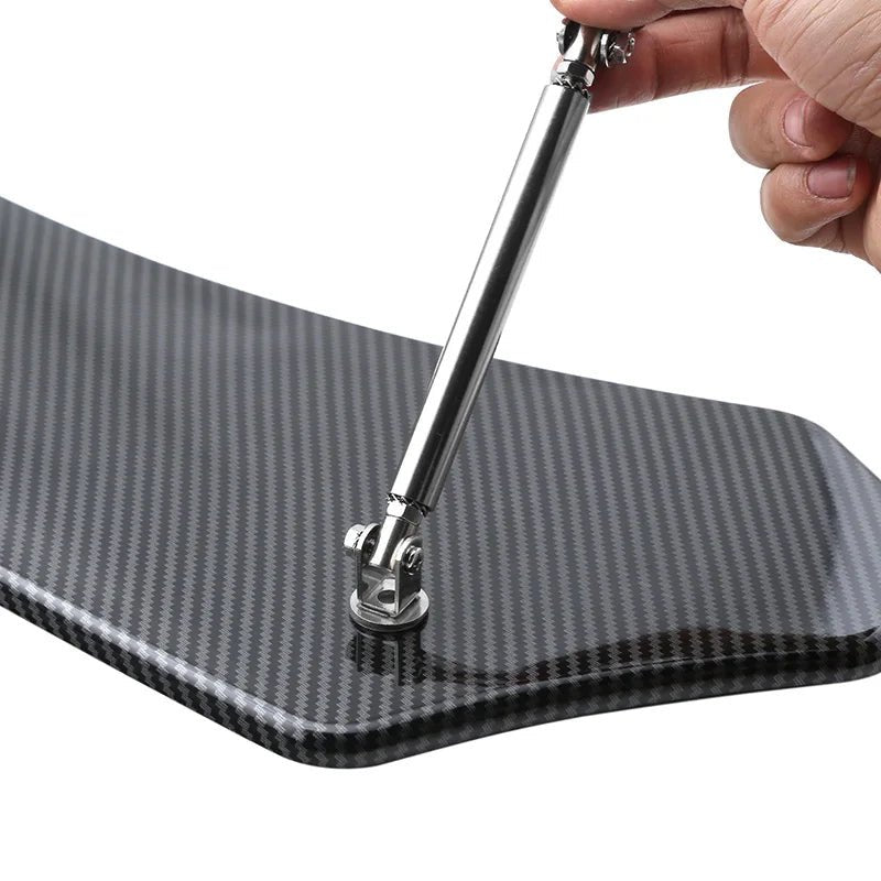 200mm Universal Car Splitter Rods Racing Adjustable Stainless Steel Front Bumper Lip Support Tie Bar Kit Saving Drilling Hole - PrimeNest