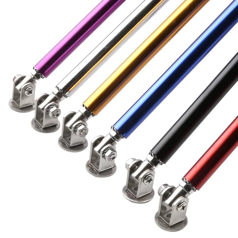 200mm Universal Car Splitter Rods Racing Adjustable Stainless Steel Front Bumper Lip Support Tie Bar Kit Saving Drilling Hole - PrimeNest