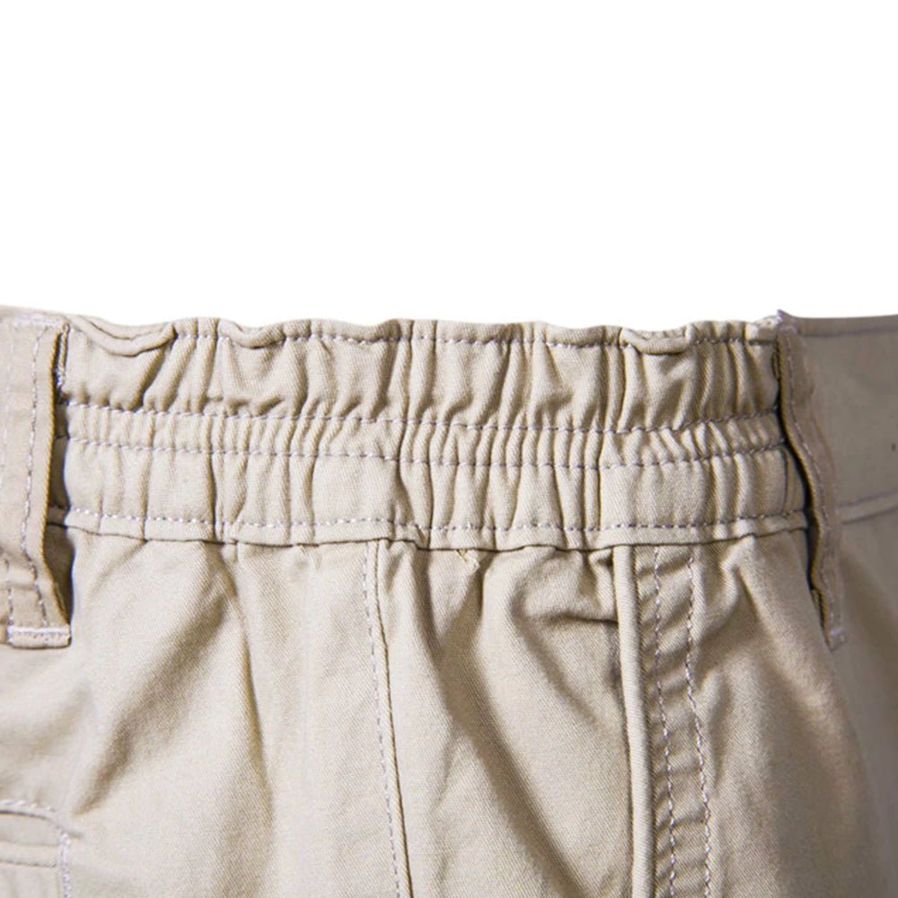 2021 New Summer 100% Cotton Solid Shorts Men High Quality Casual Business Social Elastic Waist Men Shorts 10 Colors Beach Shorts - PrimeNest