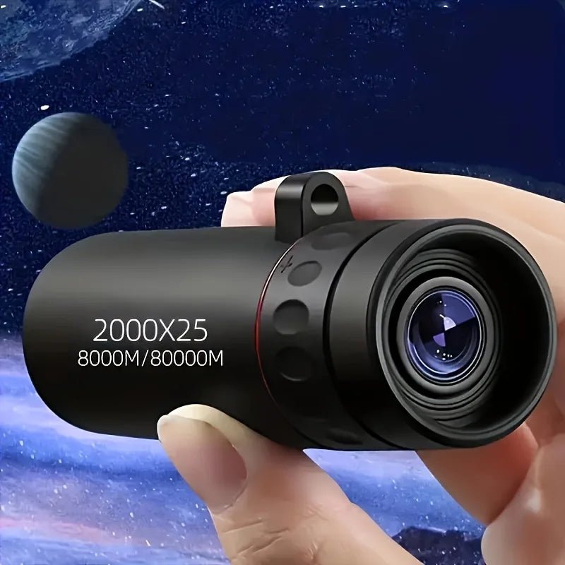 2025 2000X25 HD Monocular Telescope, Compact Portable for Travel, Hiking, Fishing, Camping, Stargazing, Concerts & Bird Watching - PrimeNest