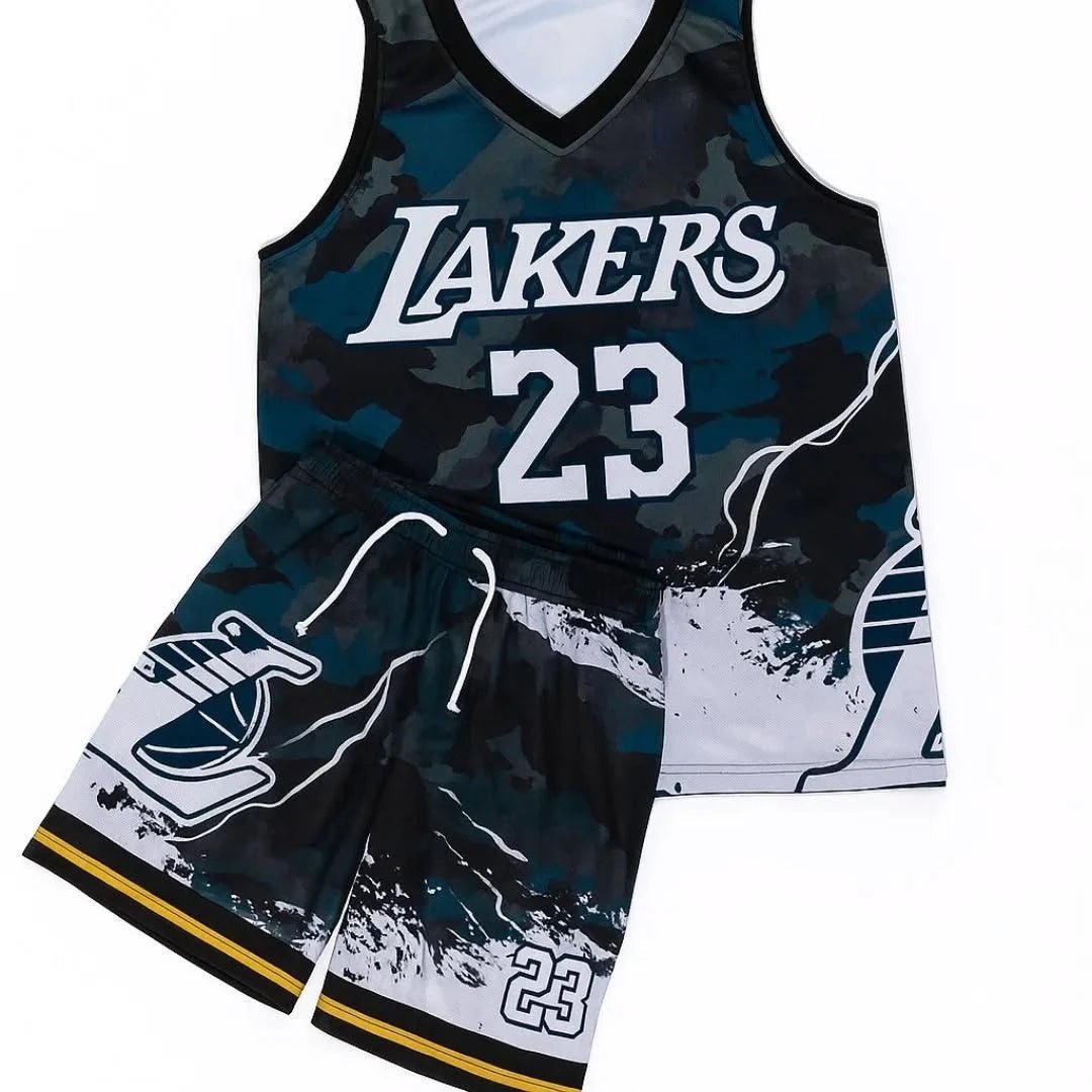 2026 Model Men's Vest Sports Outfit - Casual, Quick-drying, Breathable - Suitable for Basketball Training - 2-piece Set - PrimeNest