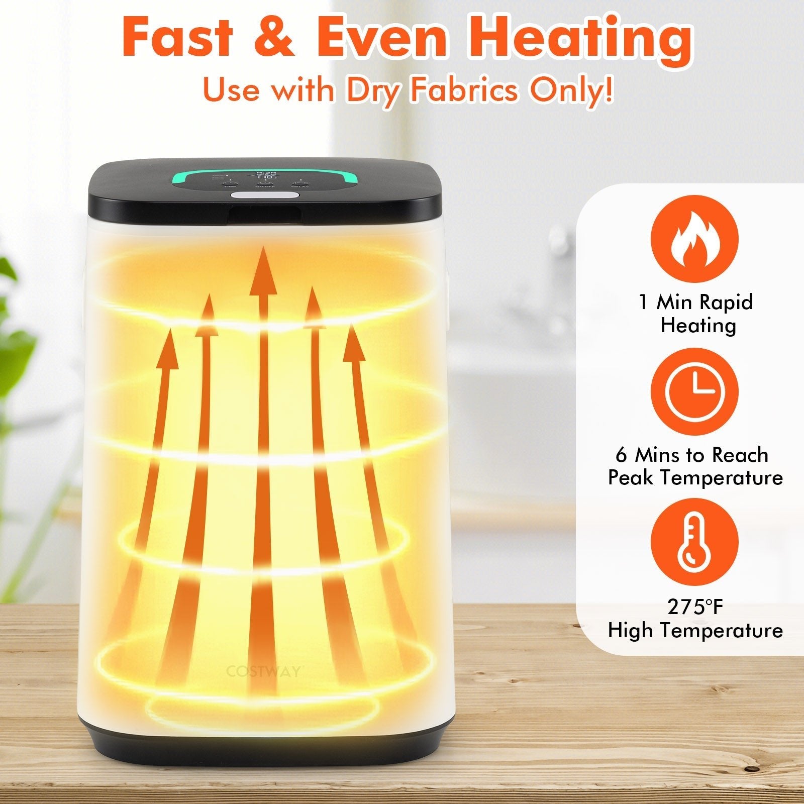23L Large Hot Towel Heater with Rapid Heating and Adjustable Timer-White - PrimeNest