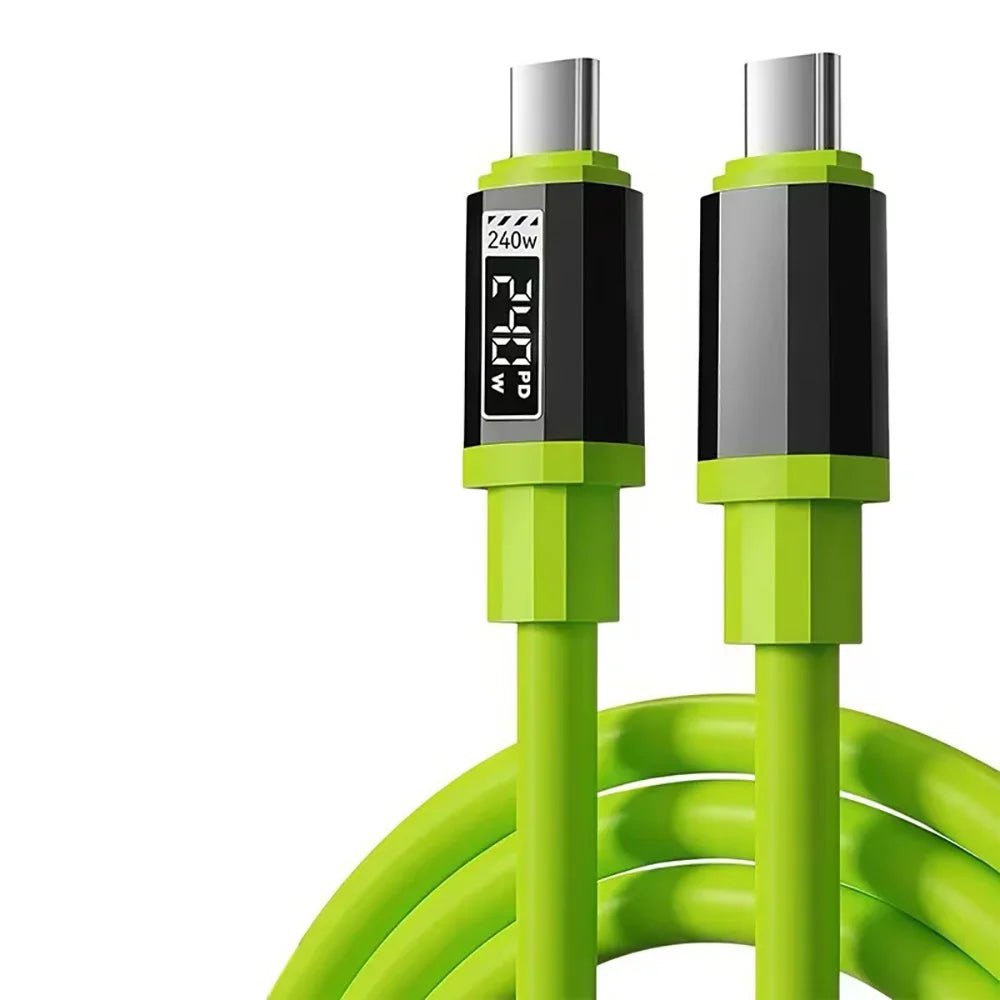 240W Type C To Type C Super Fast Charging Cable Universal High Power Charger USB Cord for iPhone 16 15 14 Xiaomi Huawei Samsung - PrimeNest