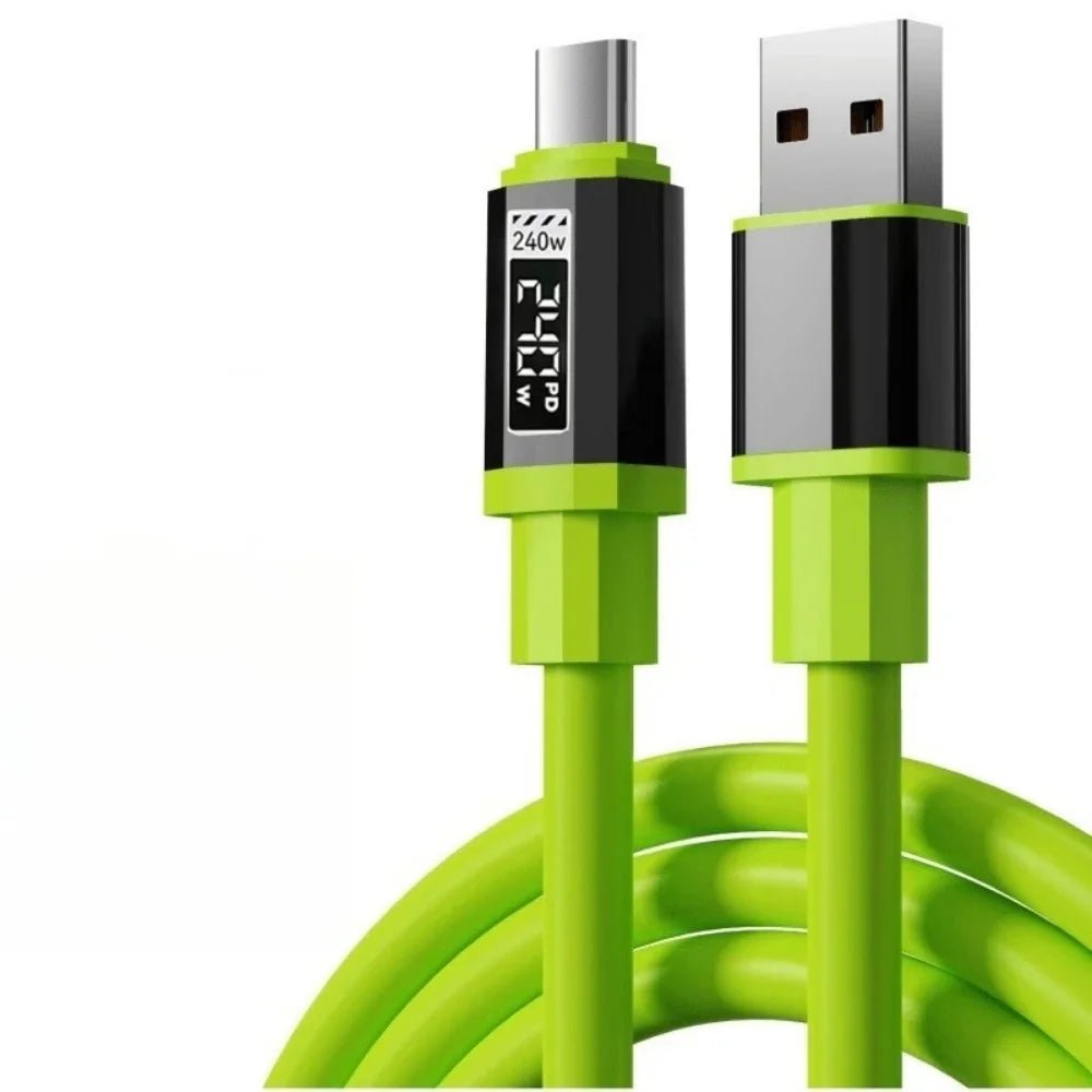 240W Type C To Type C Super Fast Charging Cable Universal High Power Charger USB Cord for iPhone 16 15 14 Xiaomi Huawei Samsung - PrimeNest