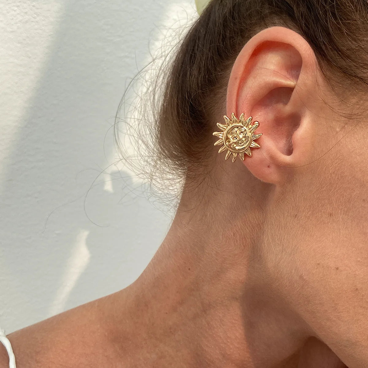 LATS Starfish Shell Flower Clip Earrings for Women Gold/Silver Color Non-Piercing Ear Cuff Daily Jewelry Accessories Party Gift