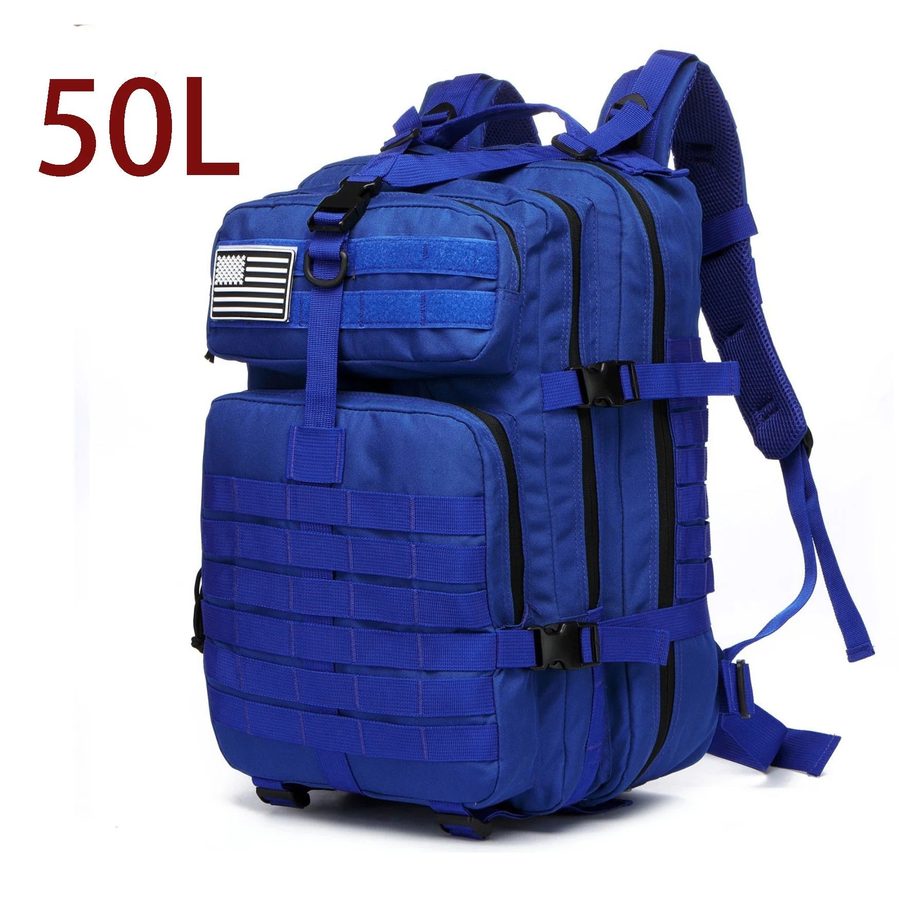 25L/50L Sturdy Nylon Waterproof Tactical Sports Trekking Fishing Hunting Camping Hiking Bag Backpack Outdoor Rucksacks - PrimeNest