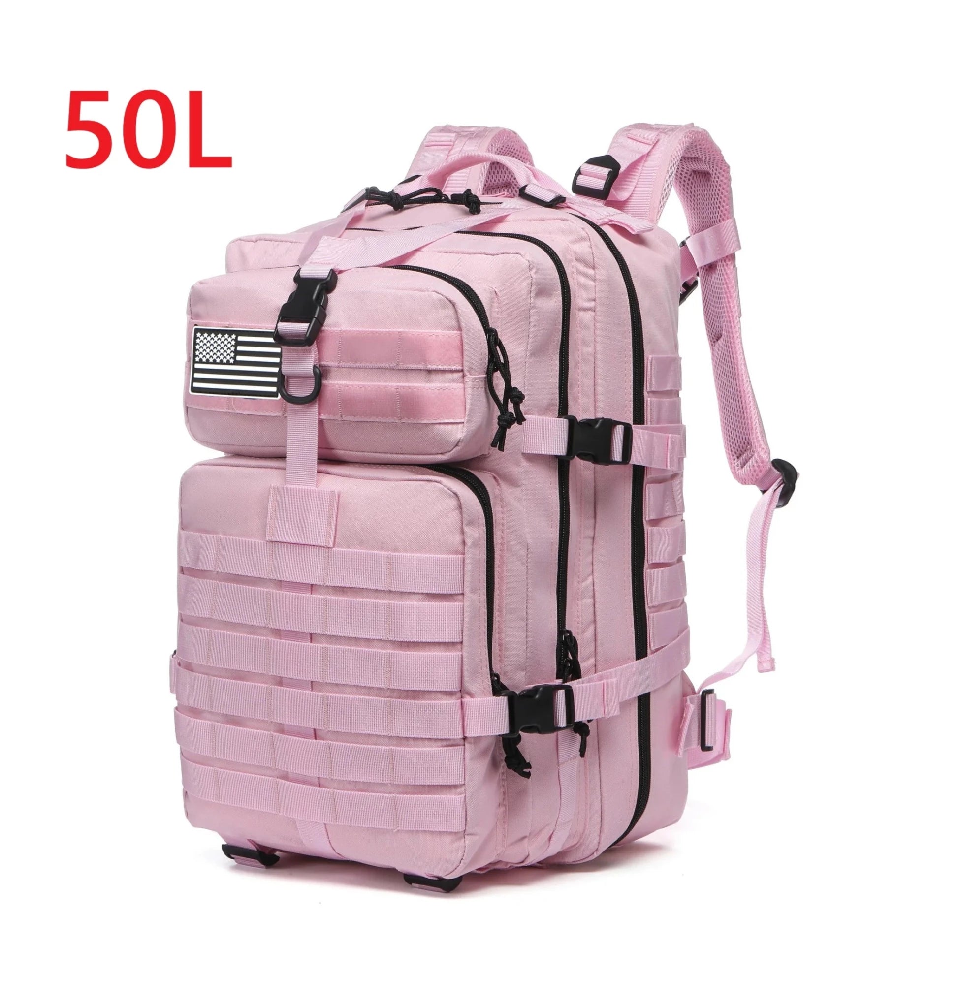 25L/50L Sturdy Nylon Waterproof Tactical Sports Trekking Fishing Hunting Camping Hiking Bag Backpack Outdoor Rucksacks - PrimeNest