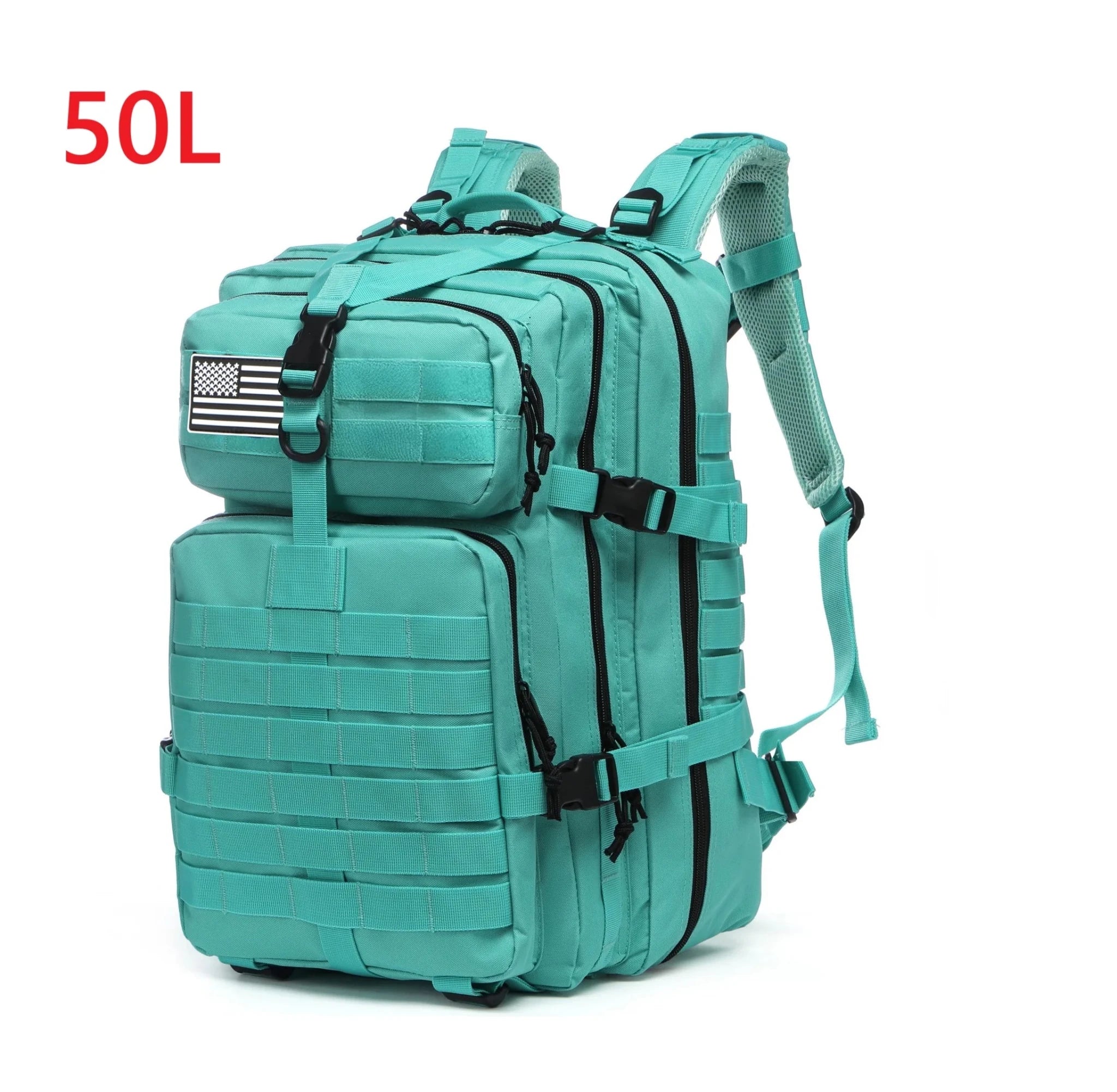 25L/50L Sturdy Nylon Waterproof Tactical Sports Trekking Fishing Hunting Camping Hiking Bag Backpack Outdoor Rucksacks - PrimeNest