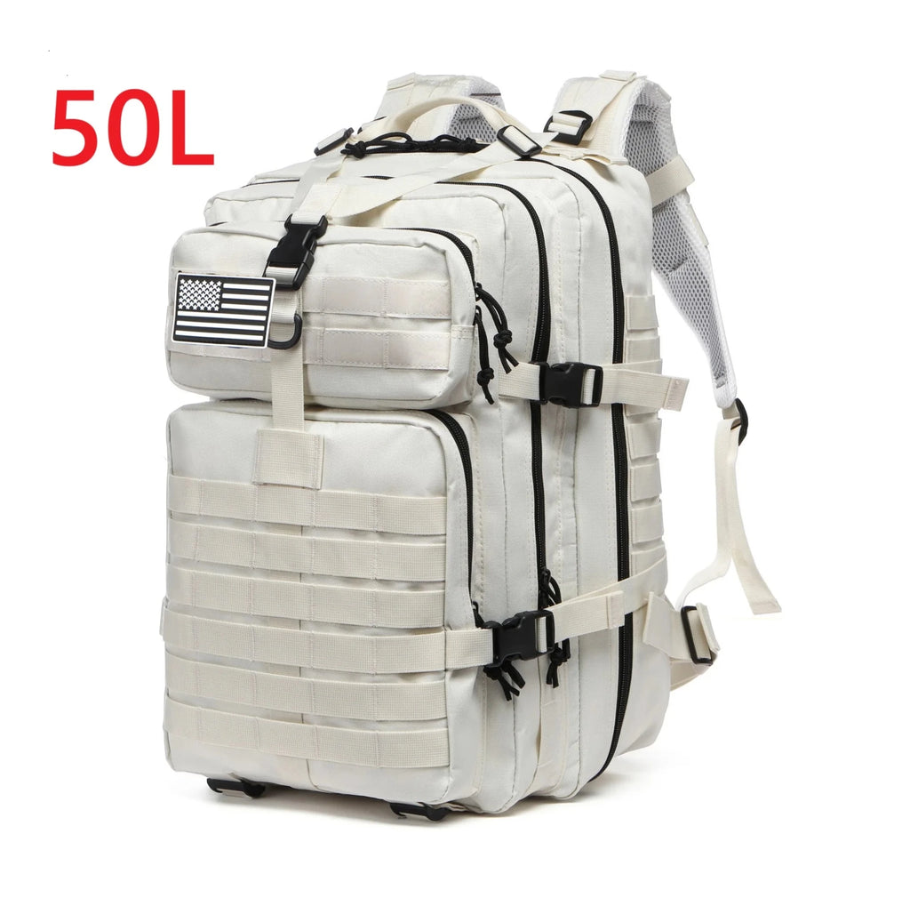 25L/50L Sturdy Nylon Waterproof Tactical Sports Trekking Fishing Hunting Camping Hiking Bag Backpack Outdoor Rucksacks - PrimeNest