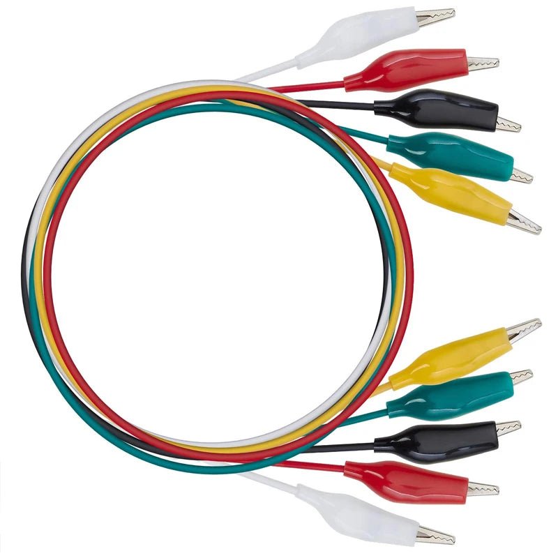 28mm 5 Colors 10 Pcs Alligator Double-ended Crocodile Clips Roach Clip Test Jumper Wireand Test Lead Set . - PrimeNest