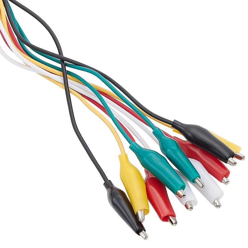 28mm 5 Colors 10 Pcs Alligator Double-ended Crocodile Clips Roach Clip Test Jumper Wireand Test Lead Set . - PrimeNest