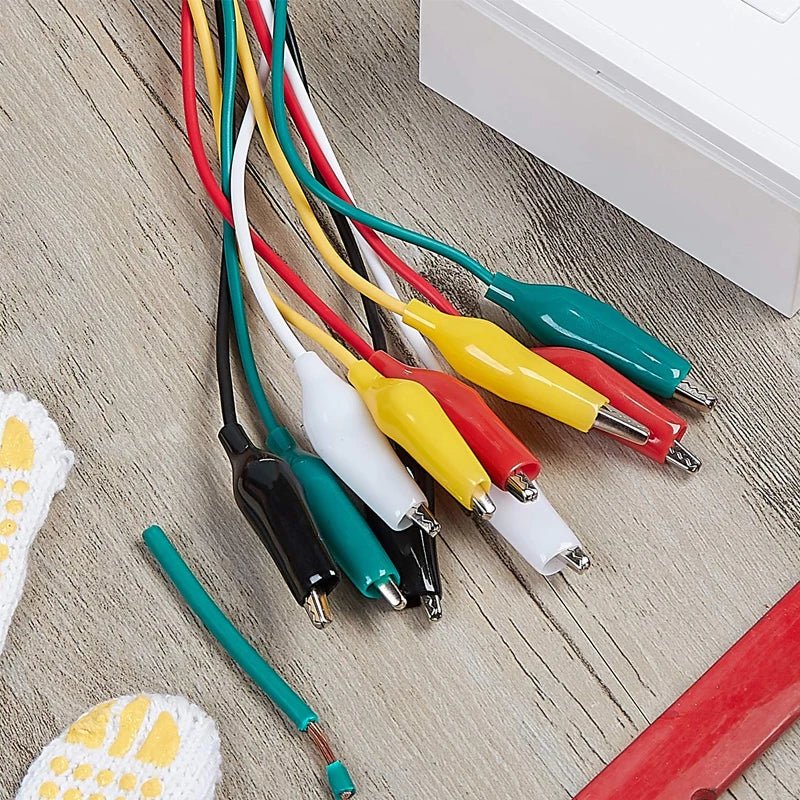 28mm 5 Colors 10 Pcs Alligator Double-ended Crocodile Clips Roach Clip Test Jumper Wireand Test Lead Set . - PrimeNest