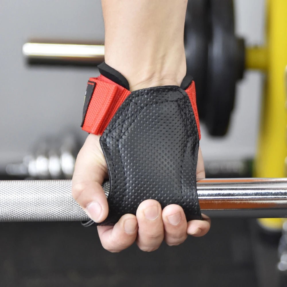 2Pc Gym Weightlifting Sports Gloves Dumbbells Barbell Bodybuilding Lifting Strap Crossfit Musculation Powerlifting Gym Equipment - PrimeNest