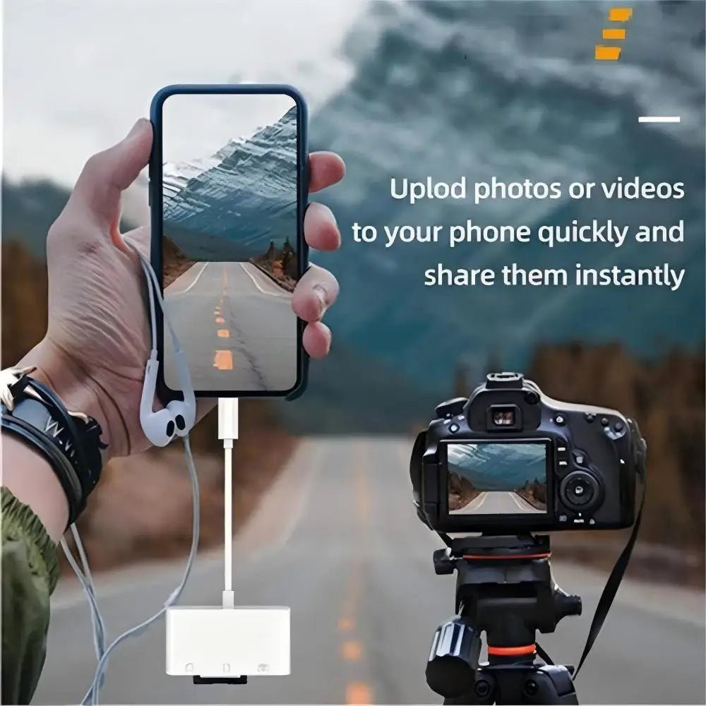 3-in-1 Type C adapter for TF, CF, and SD memory card readers, compatible with Huawei, MacBook Pro, and other devices - PrimeNest