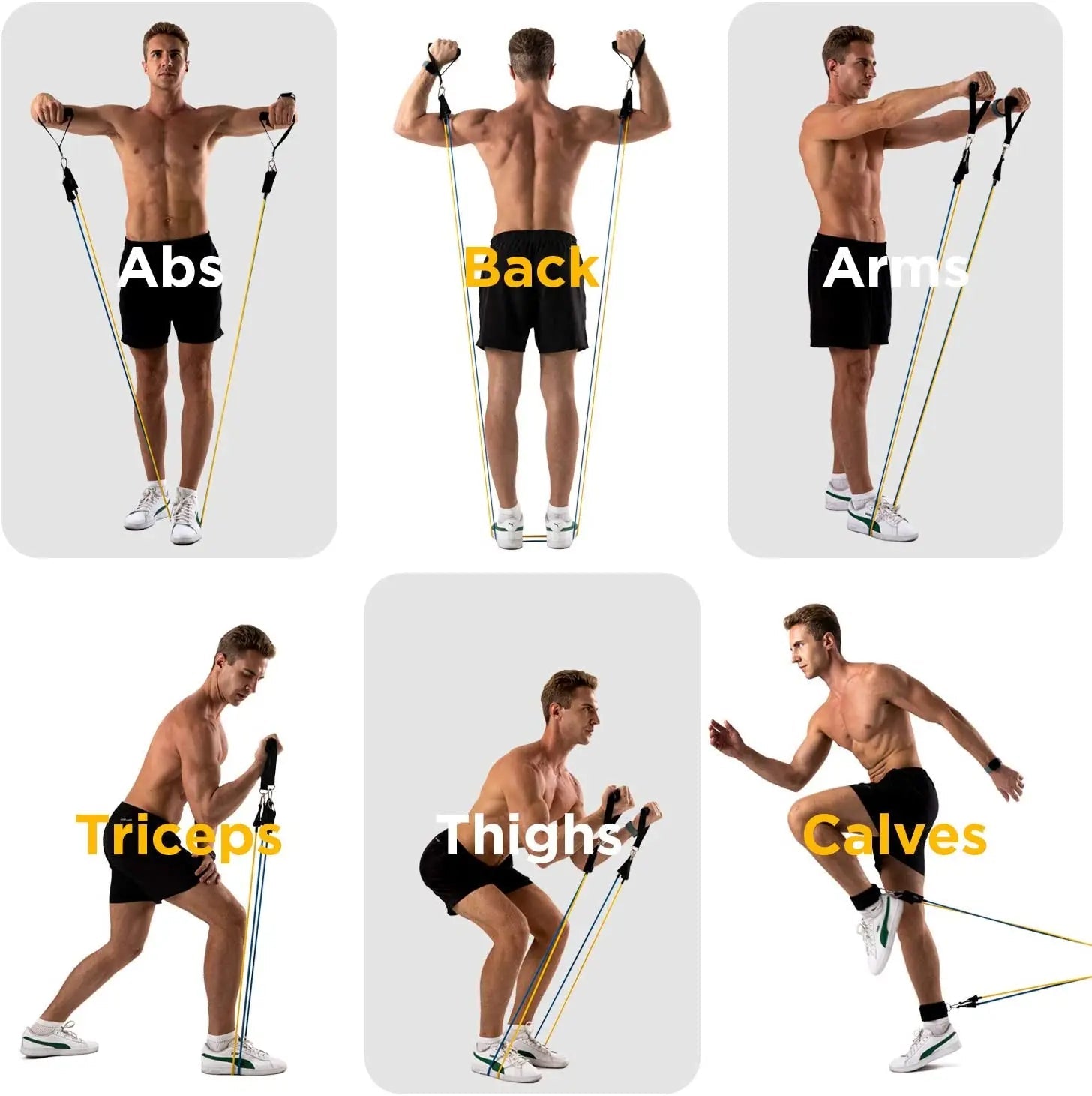 300lb Fitness Booty Resistance Elastic Band Workout for Training Home Exercise Sport Gym Dumbbell Harness Set Expander Equipment - PrimeNest