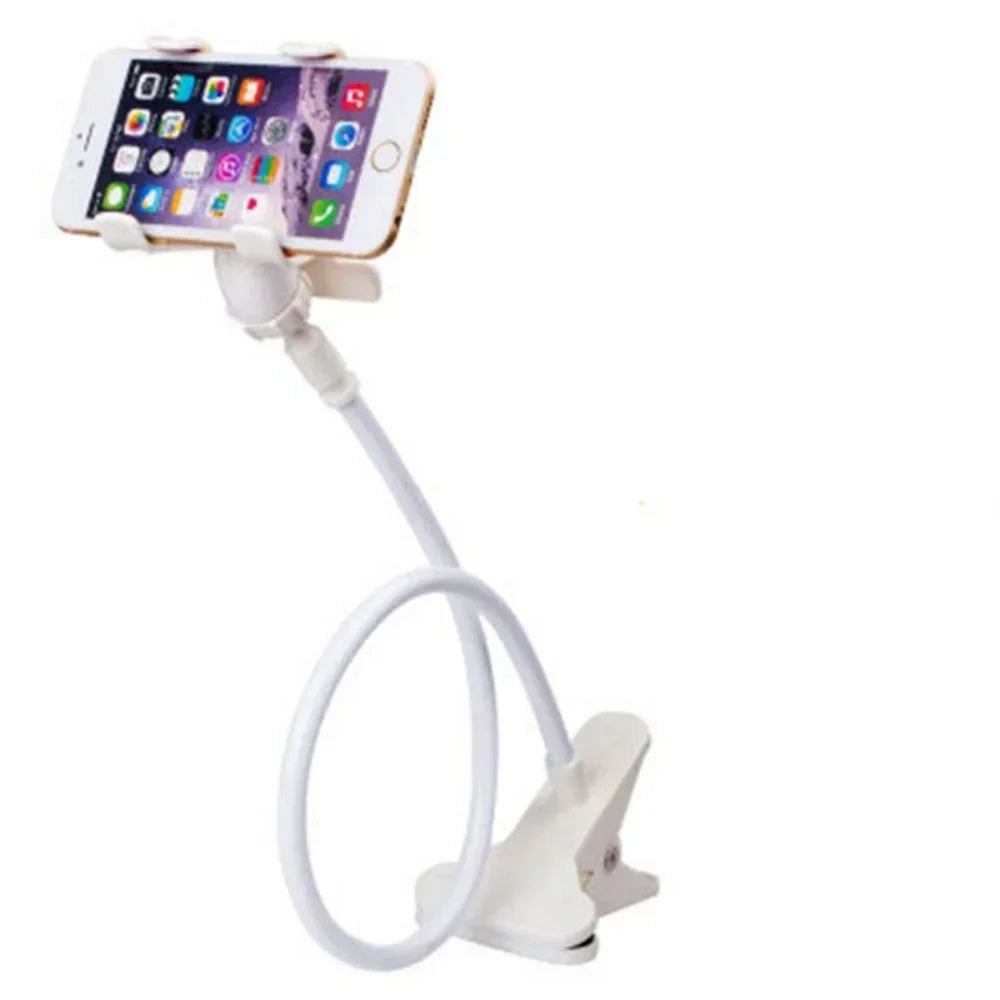 Universal Adjustable Long Arm Phone Stand Desk Mount Holder for iPhone Samsung Xiaomi Huawei-Bedside Compatible with All Models