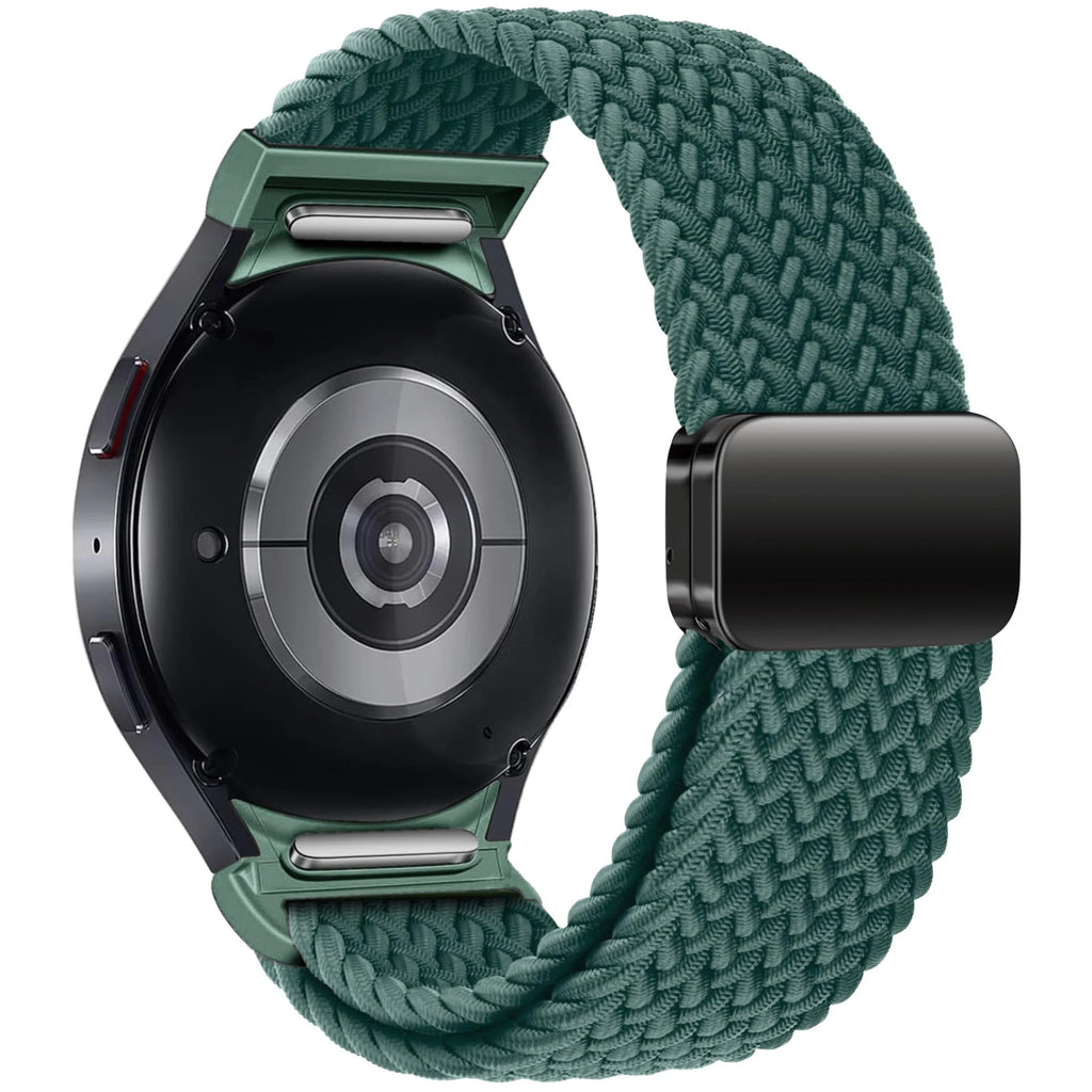 No Gaps Braided Band For Samsung Galaxy Watch 7 6 5 4 44mm 40mm/5 pro magnetic bracelet Galaxy watch6 watch4 classic 47 43 strap