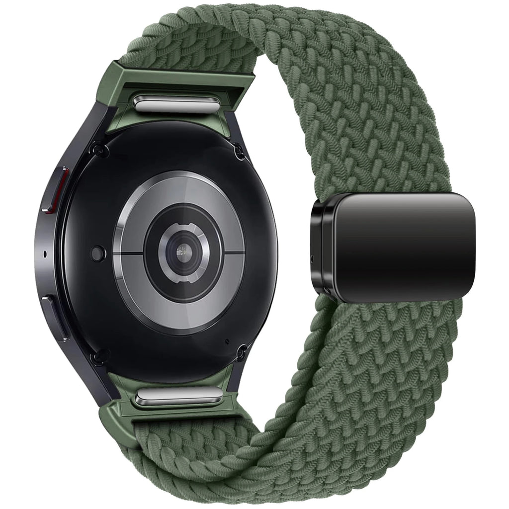 No Gaps Braided Band For Samsung Galaxy Watch 7 6 5 4 44mm 40mm/5 pro magnetic bracelet Galaxy watch6 watch4 classic 47 43 strap