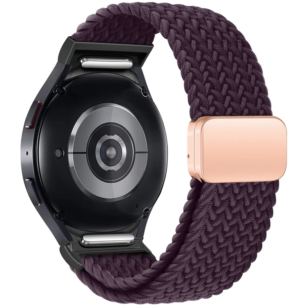 No Gaps Braided Band For Samsung Galaxy Watch 7 6 5 4 44mm 40mm/5 pro magnetic bracelet Galaxy watch6 watch4 classic 47 43 strap