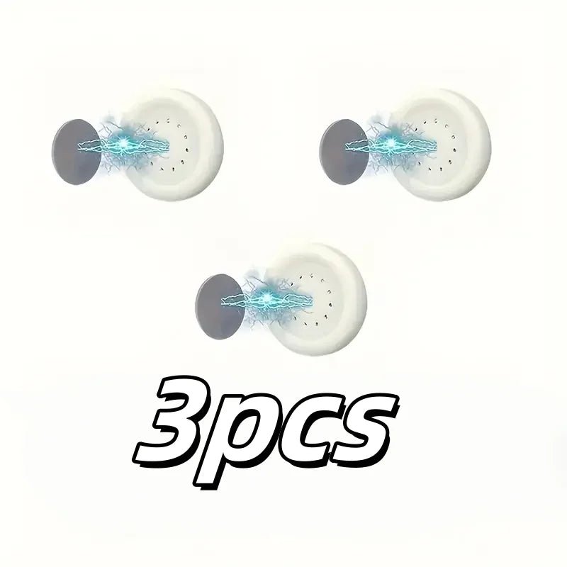 3pcs No Drill Magnetic Remote Holder - Wall Mount for TV/AC/DVD Remotes, White Space-Saving Design - PrimeNest